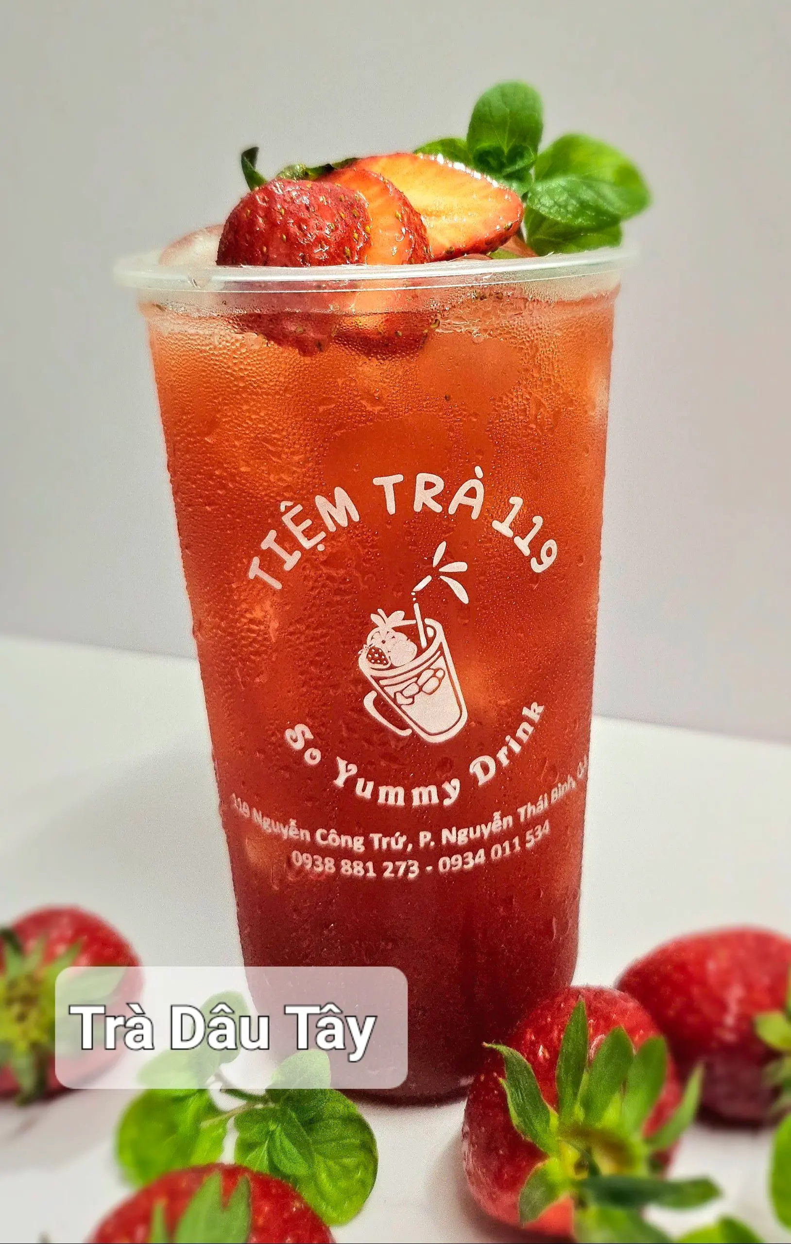 Hình ảnh Trà dâu tây