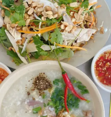 Hình ảnh Cháo gỏi gà