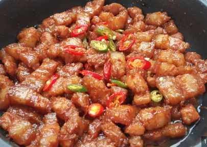 Hình ảnh Cơm thịt kho mắm ruốc