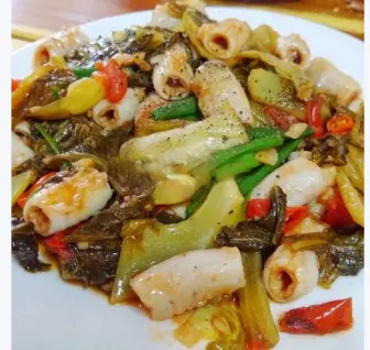 Hình ảnh Phèo non xào dưa