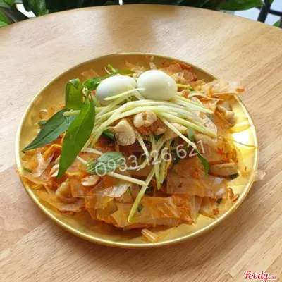Hình ảnh Bánh tráng trộn tép mỡ