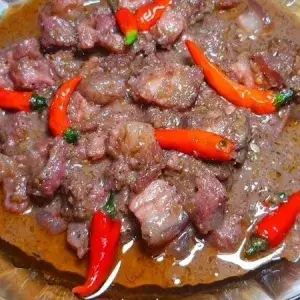 Hình ảnh Cơm mắm ruốc xào thịt