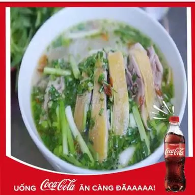 Hình ảnh Miến gà chặt - Coca 390ml