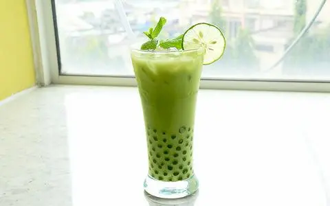 Hình ảnh Matcha latte Nhật ca cao.