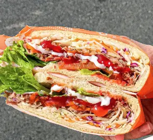 Hình ảnh Bánh mì kebab thịt - trứng