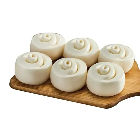 Hình ảnh Bánh Bao Không Nhân Hoa Hồng