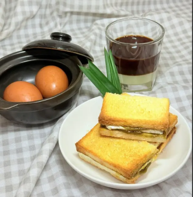 Hình ảnh Morning Bliss - Set Bánh Mì Kaya + Trứng + Cà Phê