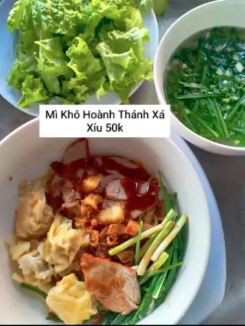 Hình ảnh Mì khô hoành thánh xá xíu