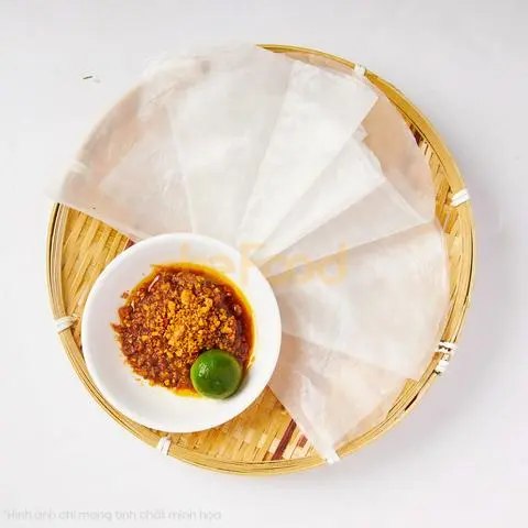 Hình ảnh Bánh tráng chấm muối tắc sate