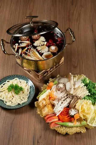 Hình ảnh Set lẩu nấm thanh thủy - thanh thuy mushroom hotpot set - chay - ve34
