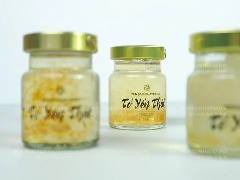 Hình ảnh Tổ yến thật chưng sẵn - đông trùng hạ thảo - đường isomalt 70ml