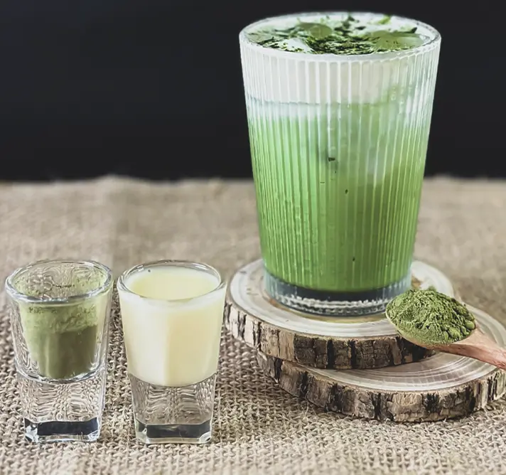 Hình ảnh Matcha latte kem muối