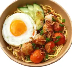 Hình ảnh Mì Trộn Trứng - Cá Viên