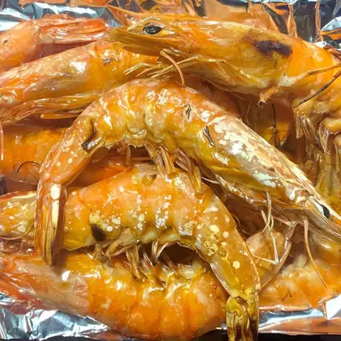 Hình ảnh Tôm nướng mọi