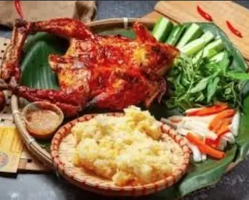 Hình ảnh Combo gà nướng mắm nhĩ
