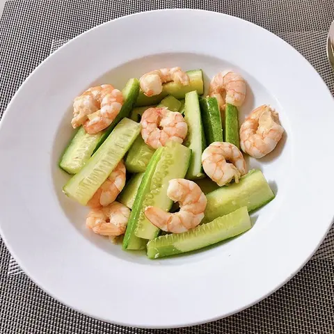 Hình ảnh Tôm xào dưa leo
