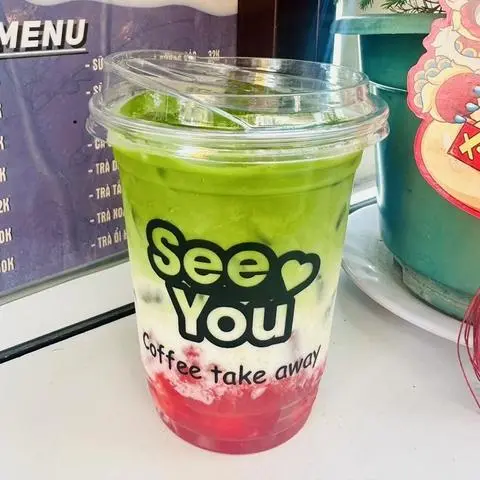 Hình ảnh Sữa tươi matcha dâu
