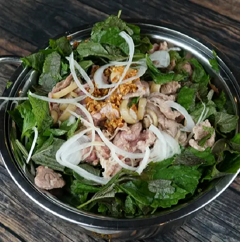Hình ảnh Thập cẩm hấp tía tô