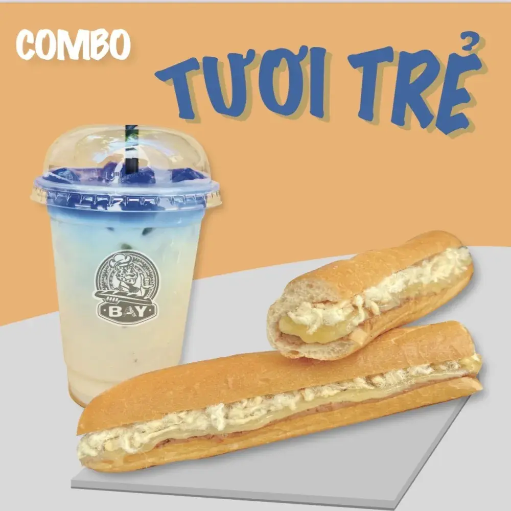 Hình ảnh BAY TƯƠI TRẺ ( 1BMQ+ 1Sữa đậu)
