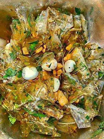 Hình ảnh Bánh tráng ba rọi chiên
