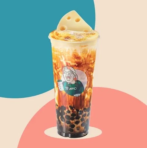 Hình ảnh SỮA TƯƠI TRÂN CHÂU ĐƯỜNG ĐEN KEM TRỨNG KHÈ PUDDING PHOMAI