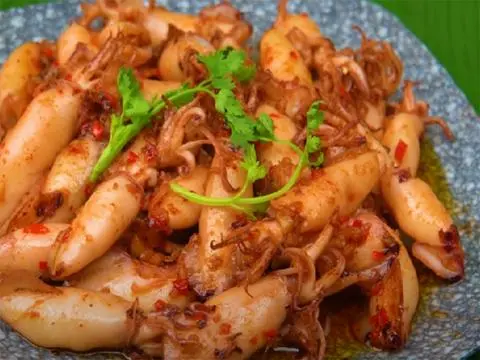 Hình ảnh Mực chiên nước mắm
