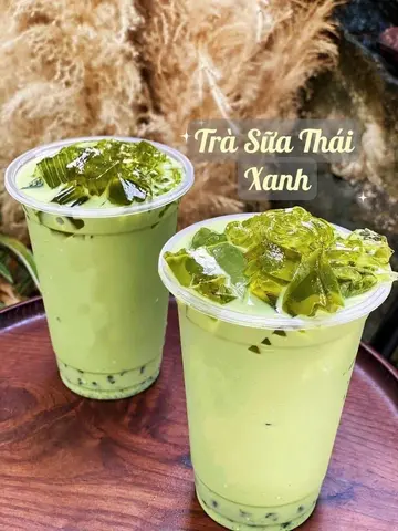 Hình ảnh Combo 3 ly trà sữa Thái xanh