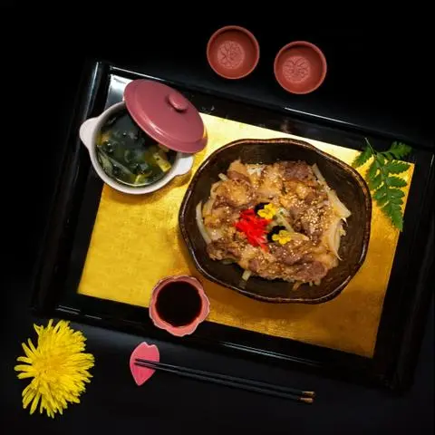 Hình ảnh Set cơm thịt bò Mỹ xào - simmered beef rice bowl set - set09