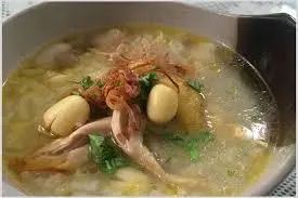 Hình ảnh Cháo gà đậu xanh hạt sen