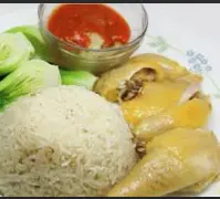 Hình ảnh Cơm tấm gà luộc