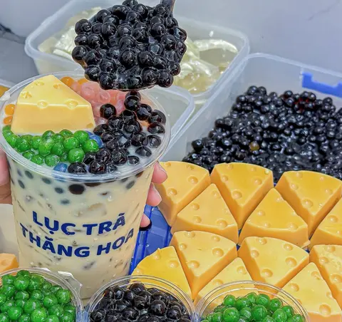 Hình ảnh Trà sữa kem trà xanh