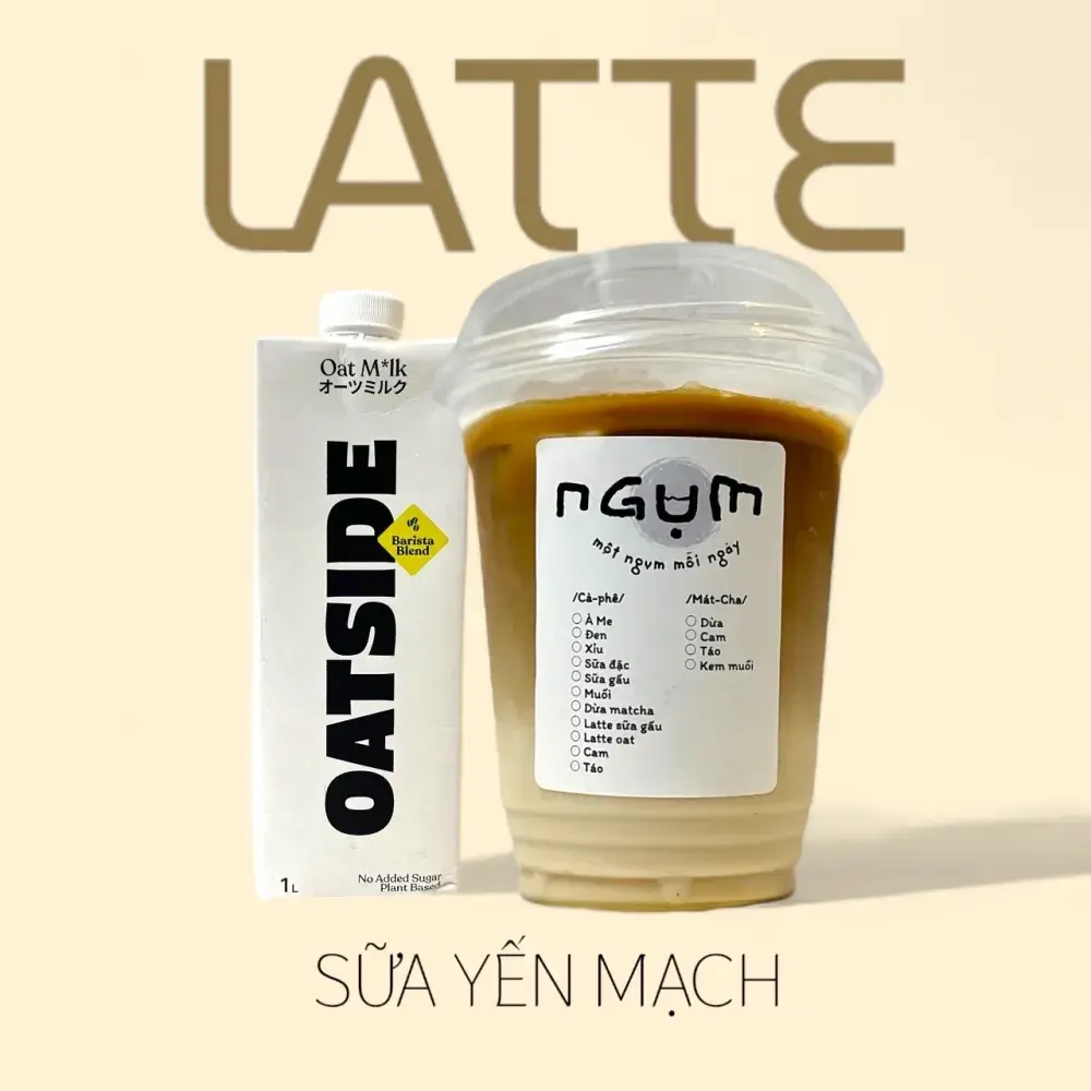 Hình ảnh Cà phê latte oat