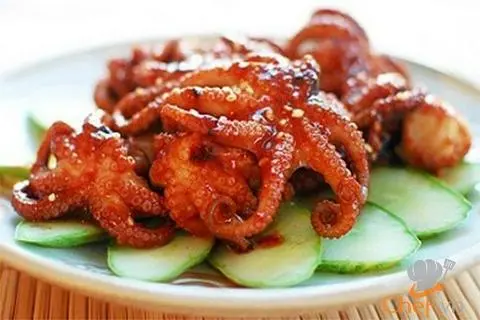 Hình ảnh Bạch tuộc nướng sa tế