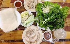 Hình ảnh Thịt luộc cuốn rau