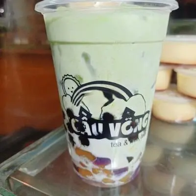 Hình ảnh Trà Sữa Vị Dưa Lưới Full Topping M