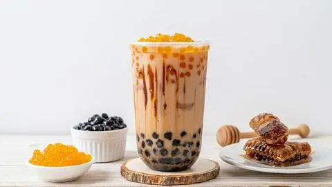 Hình ảnh Trà sữa lài mật ong trân châu