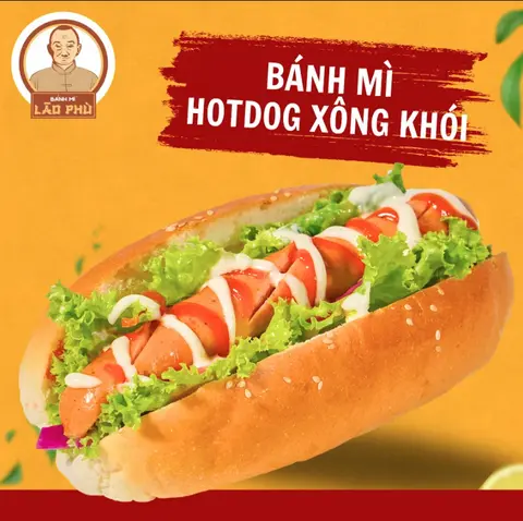 Hình ảnh Bánh mì hotdog xông khói
