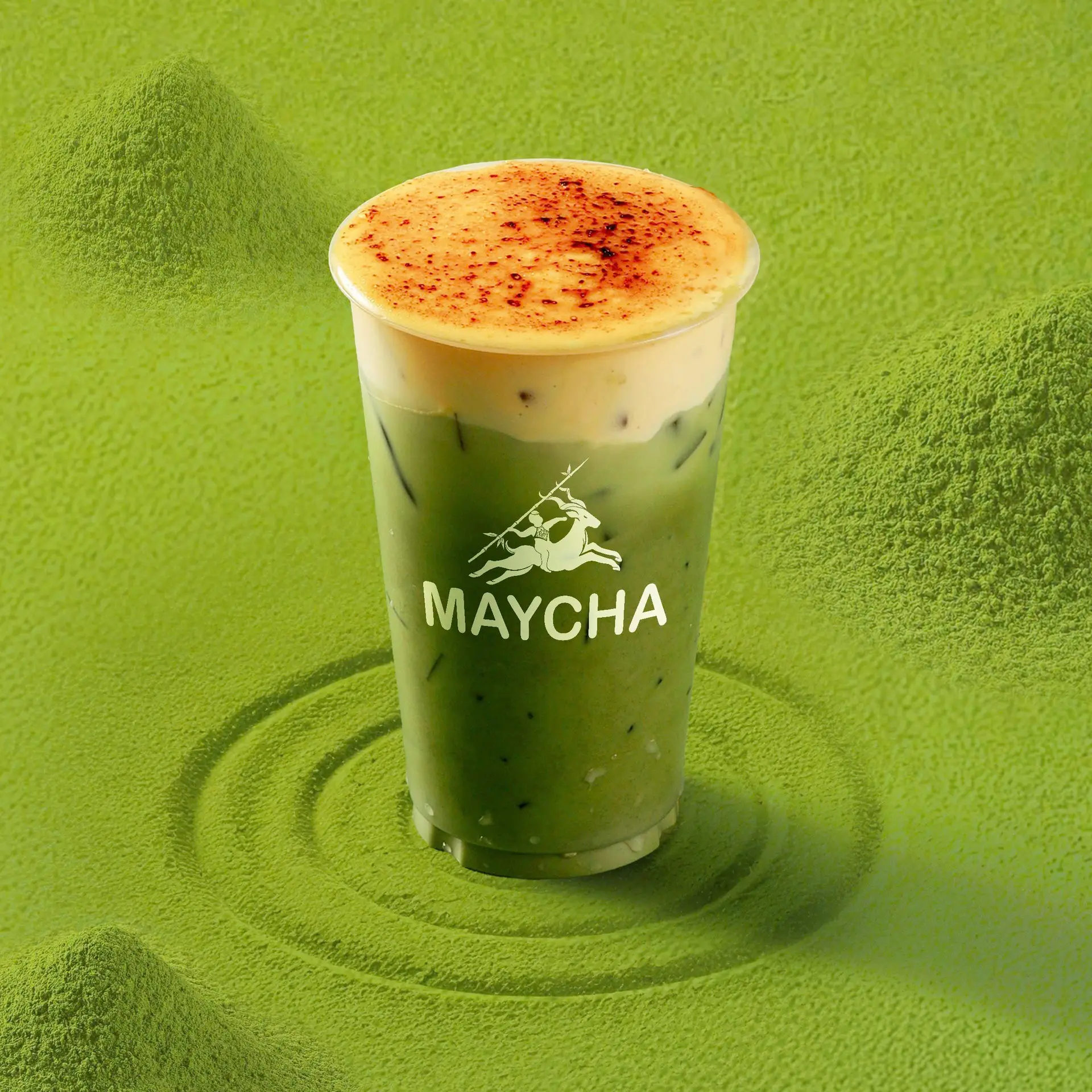 Hình ảnh Trà Sữa Matcha Kem Trứng Khè