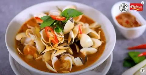 Hình ảnh Nghêu hấp Thái chua cay
