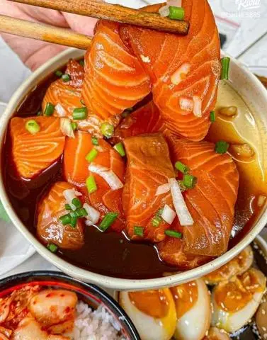 Hình ảnh Cá Hồi Ngâm Tương
