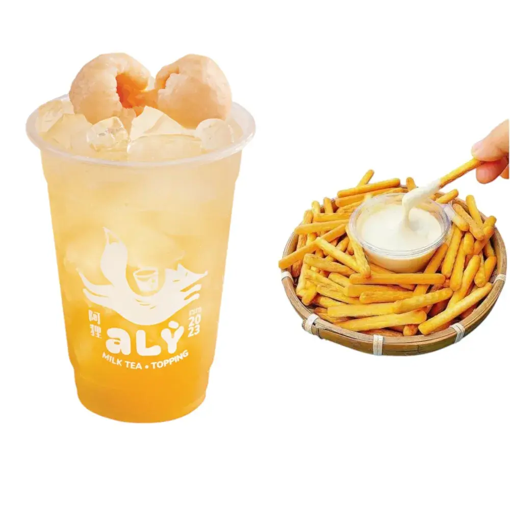Hình ảnh Trà vải - bánh que