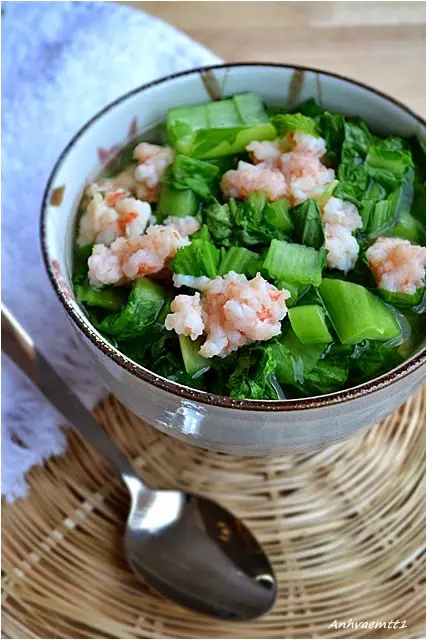 Hình ảnh Cải xanh nấu tôm thịt