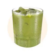 Hình ảnh Matcha latte Nhật sữa gấu.