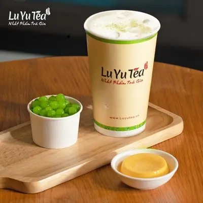 Hình ảnh Trà sữa ô long gạo rang