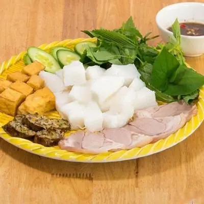 Hình ảnh Bún đậu thịt - chả cốm  - dồi chiên - nem chua