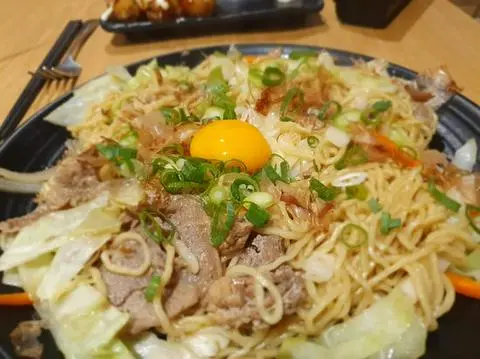 Hình ảnh Beef yaki ramen (Mì Trứng Sợi Xào Bò Mỹ)
