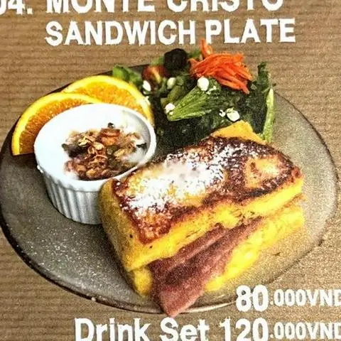 Hình ảnh Drink set - monte cristo sandwich