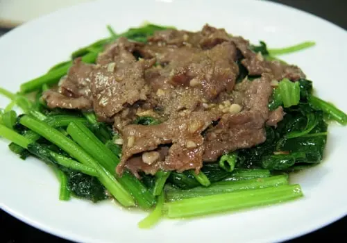 Hình ảnh Cải bó xôi xào bò
