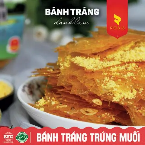 Hình ảnh Bánh tráng vị trứng muối - Gói 100gr