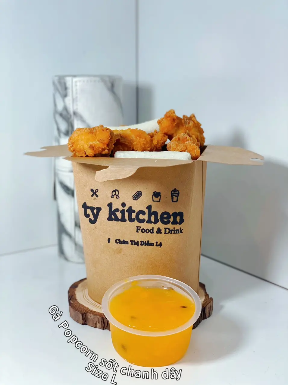 Hình ảnh Popcorn Sốt chanh dây